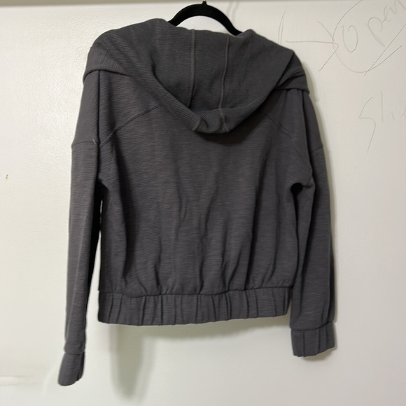 Gray Women's Zip-Up Hoodie - Picture 4 of 4